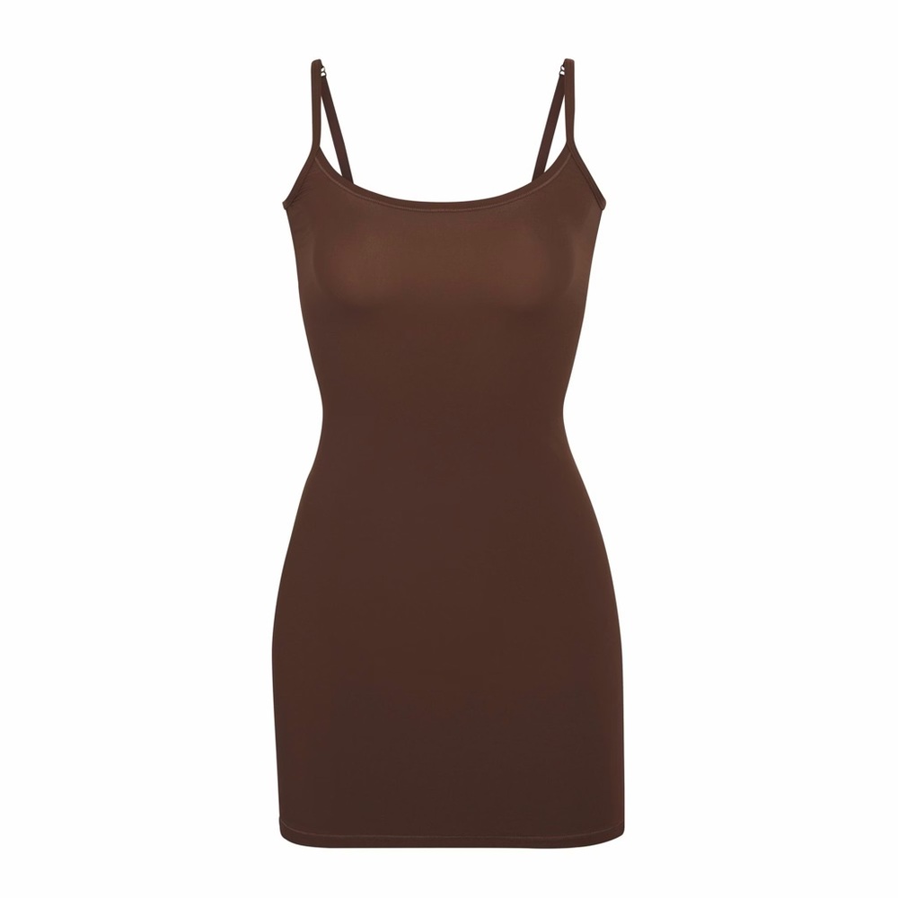 Skims Slip Dress in Brown